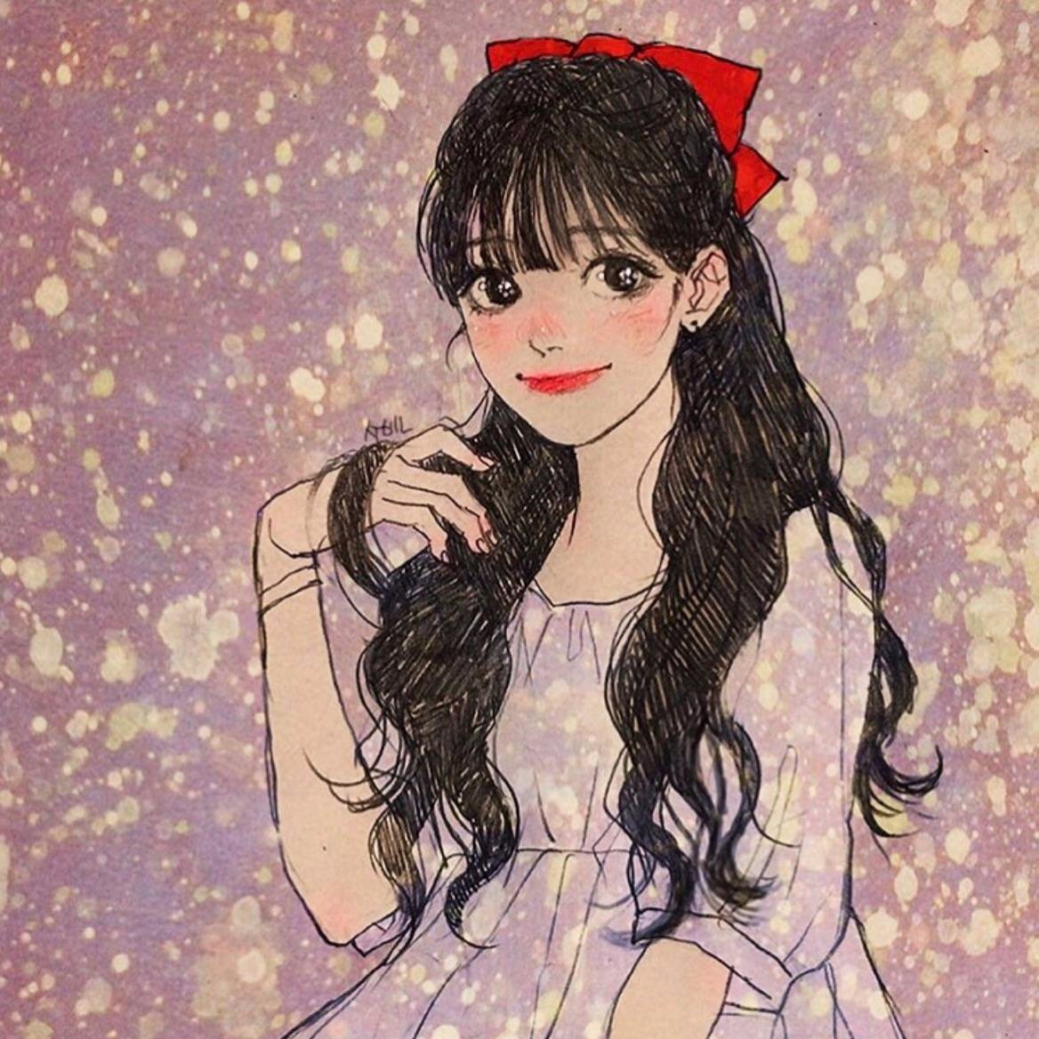 微信简洁个性动漫女头