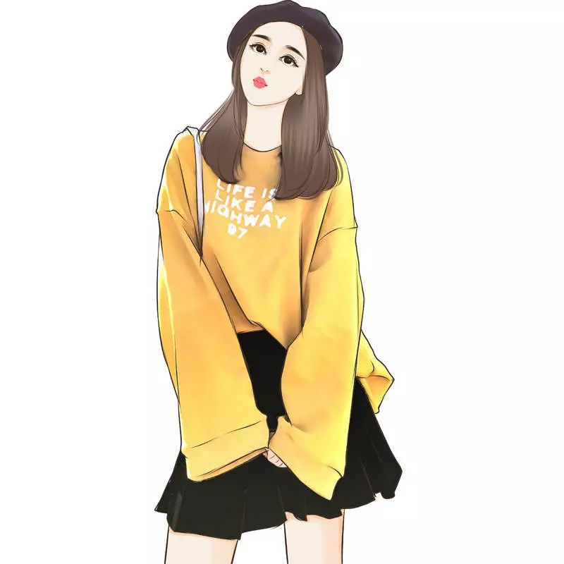 微信简洁个性动漫女头