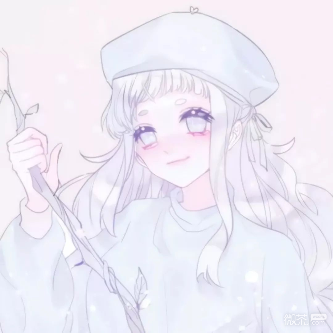 微信简洁个性动漫女头