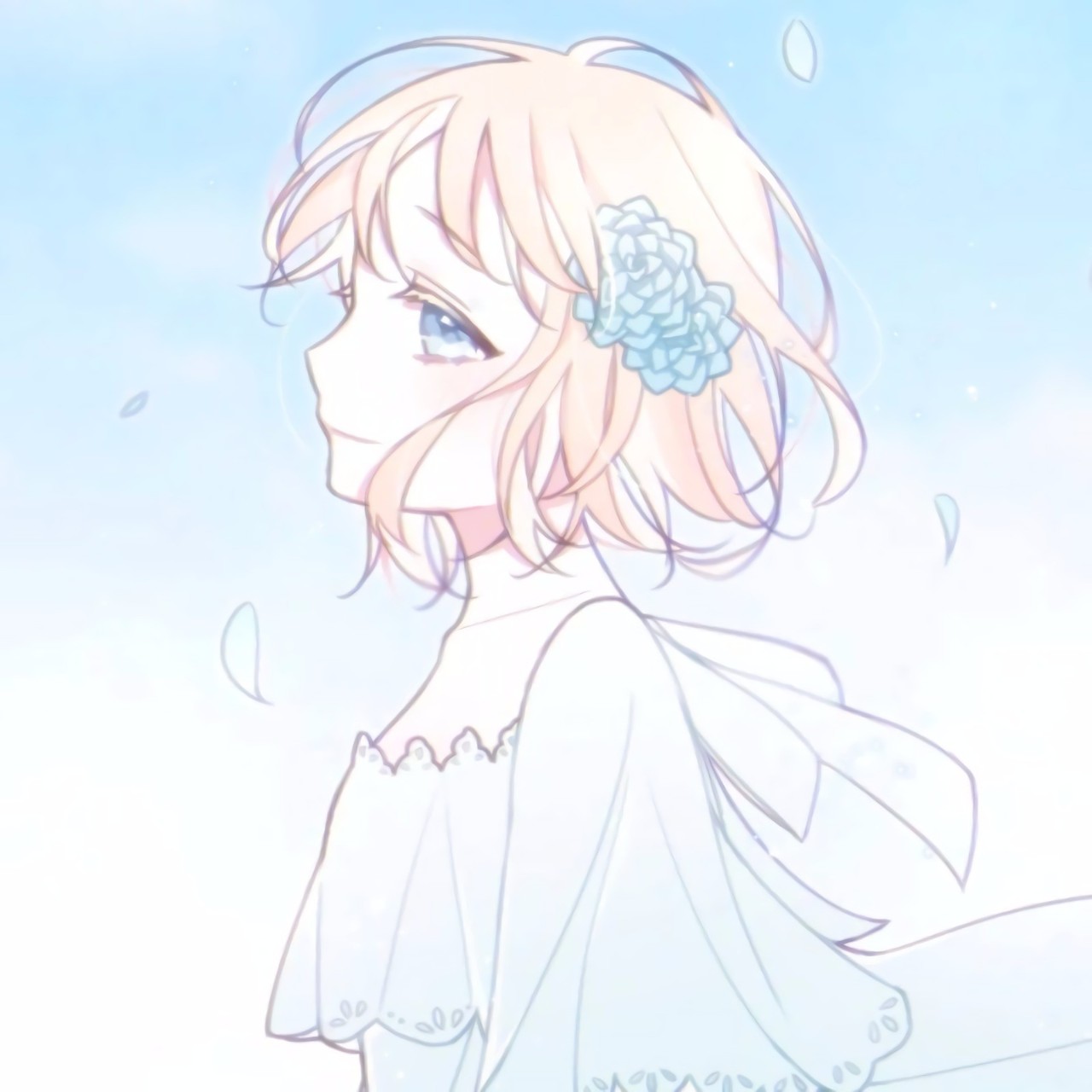 微信简洁个性动漫女头