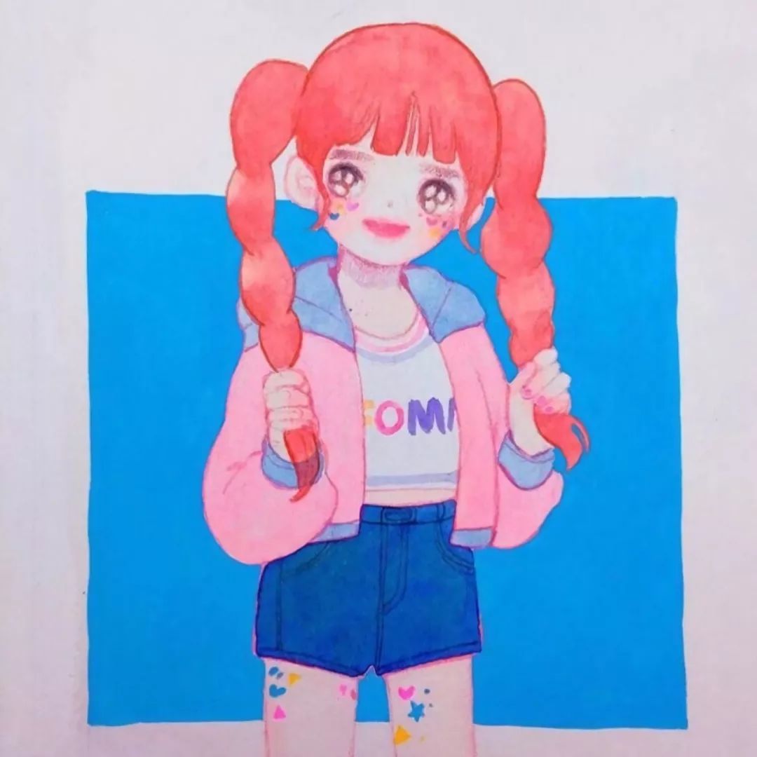 微信简洁个性动漫女头