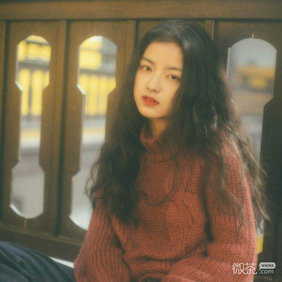 微信清新好看复古女头