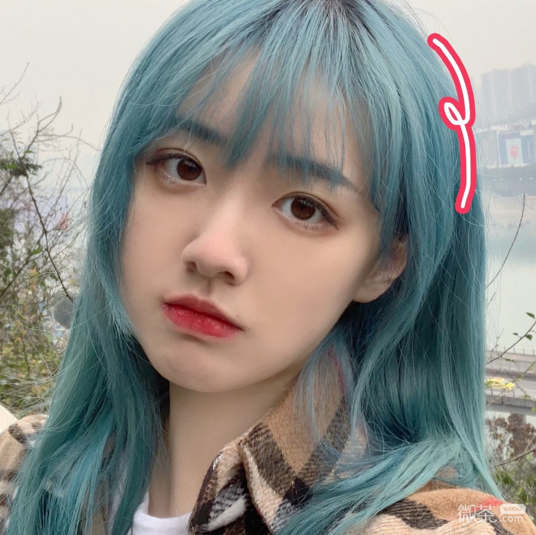 粉嫩清新文艺可爱微信女头