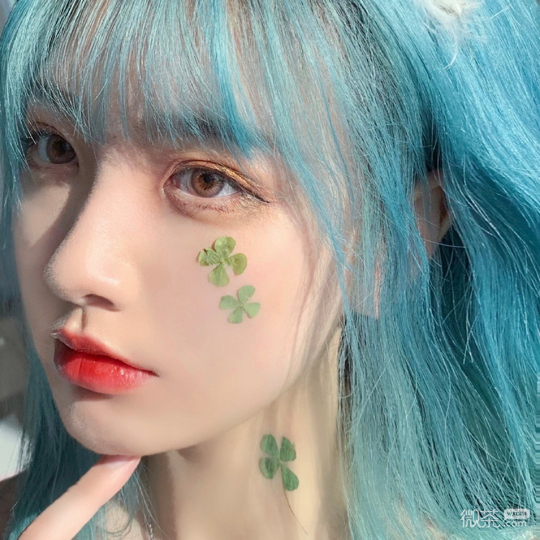 粉嫩清新文艺可爱微信女头