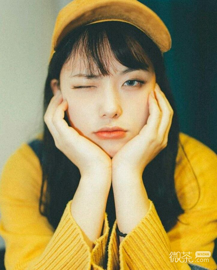 微信清新好看复古女头