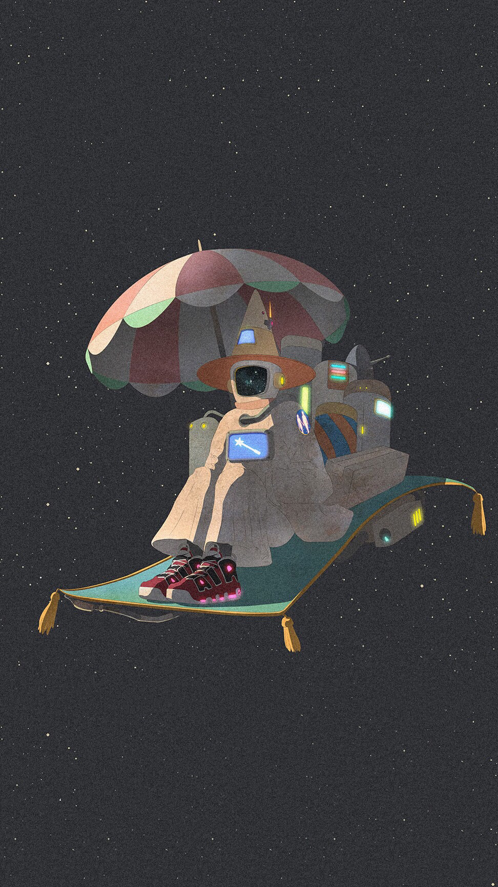 简约卡通风景手机壁纸