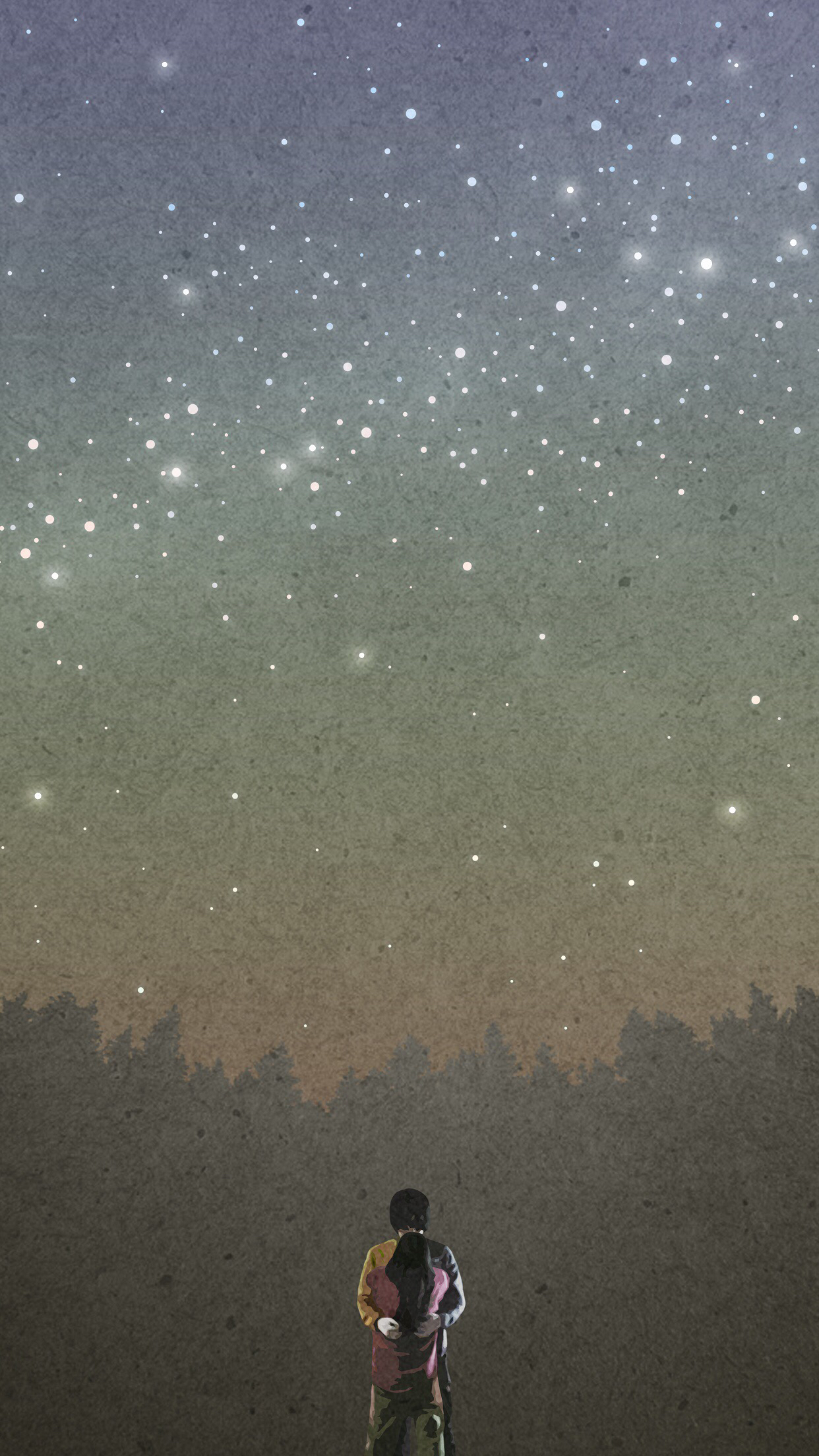 简约卡通风景手机壁纸