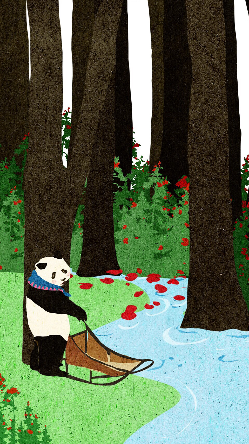 简约卡通风景手机壁纸