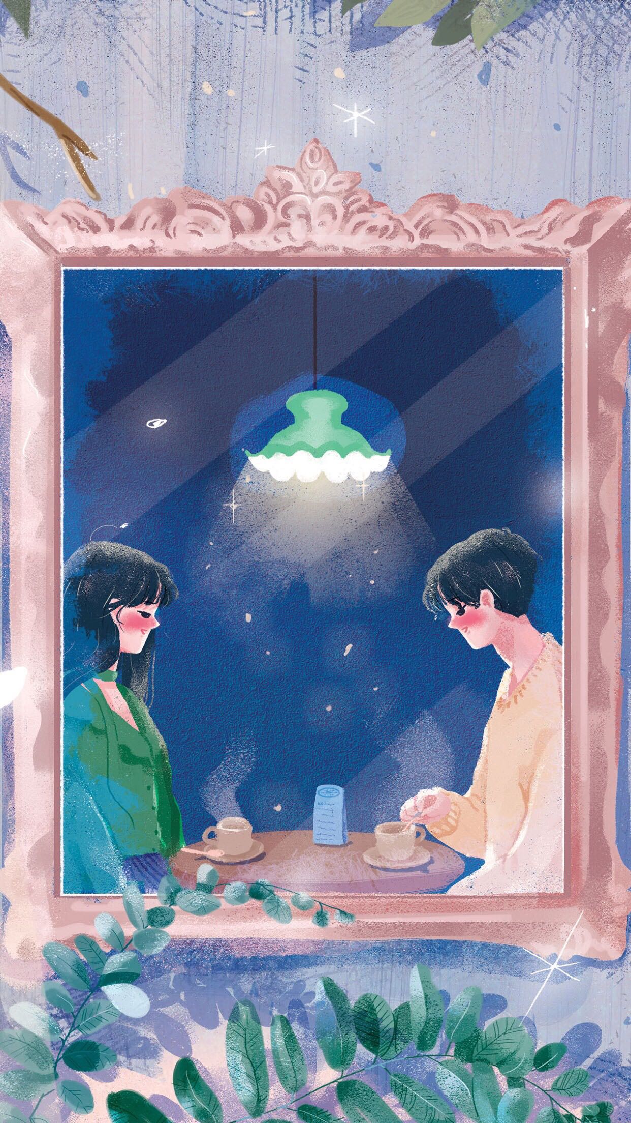 简约卡通风景手机壁纸