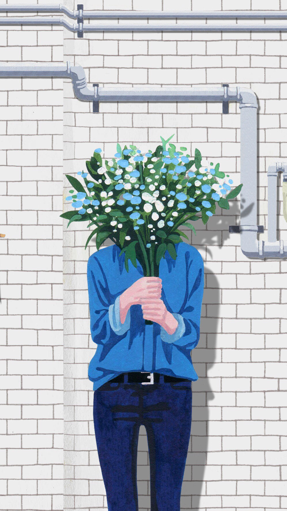 简约卡通风景手机壁纸