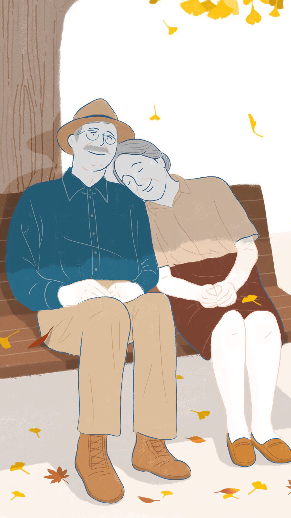 简约卡通风景手机壁纸