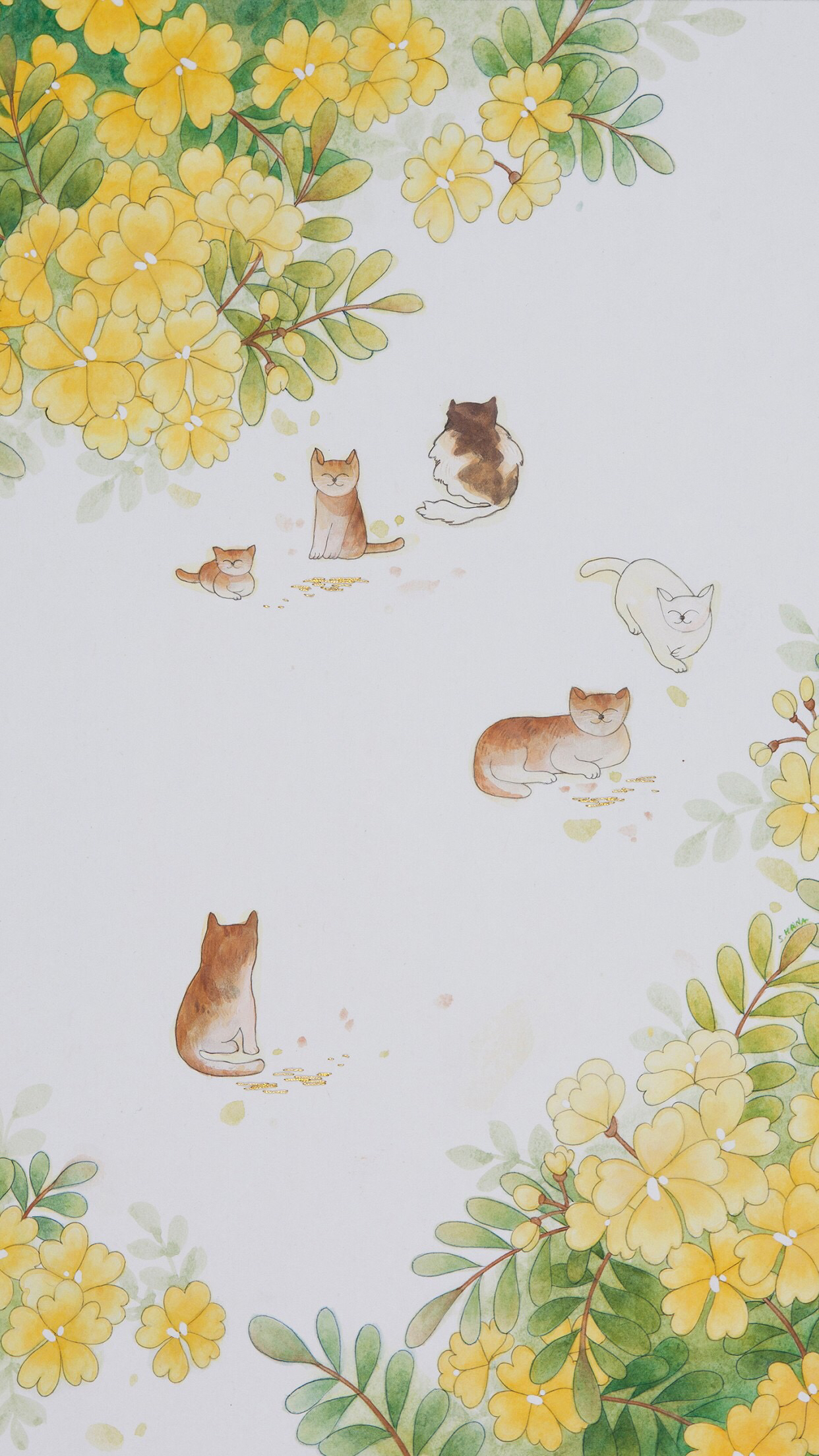 简约卡通风景手机壁纸