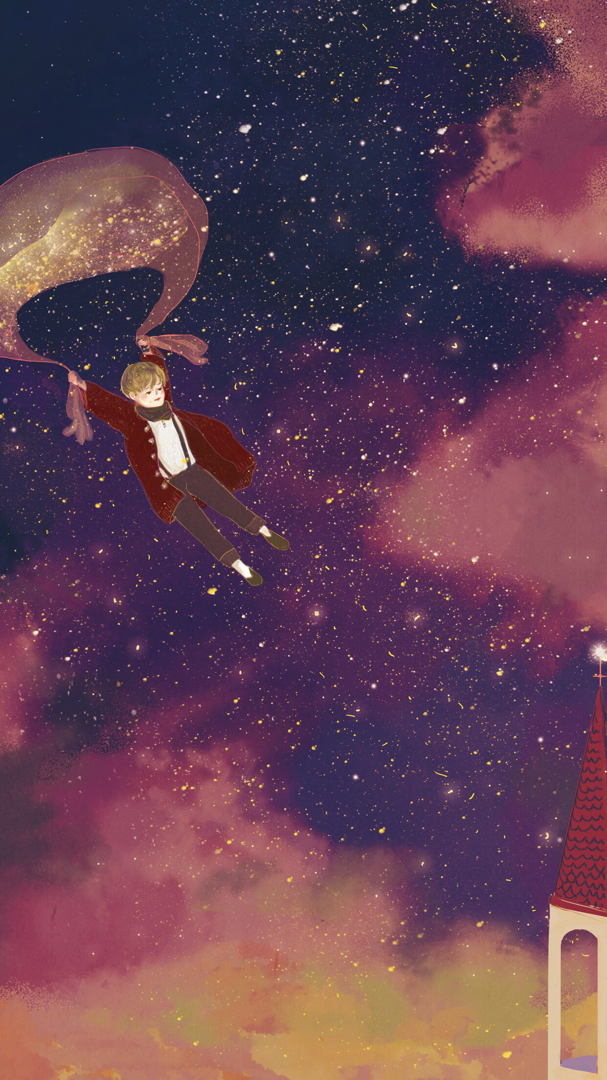 简约卡通风景手机壁纸