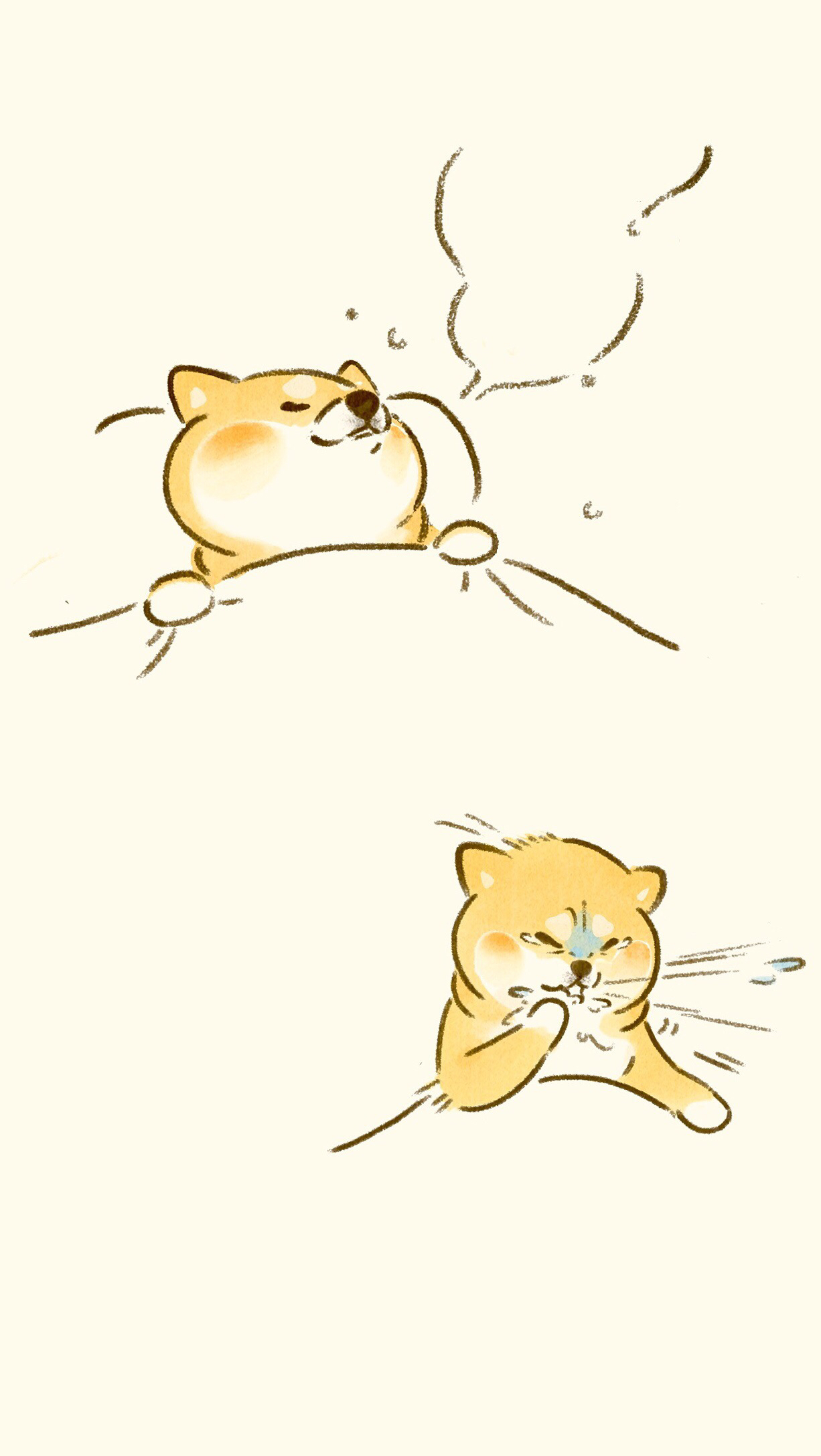 简约卡通风景手机壁纸