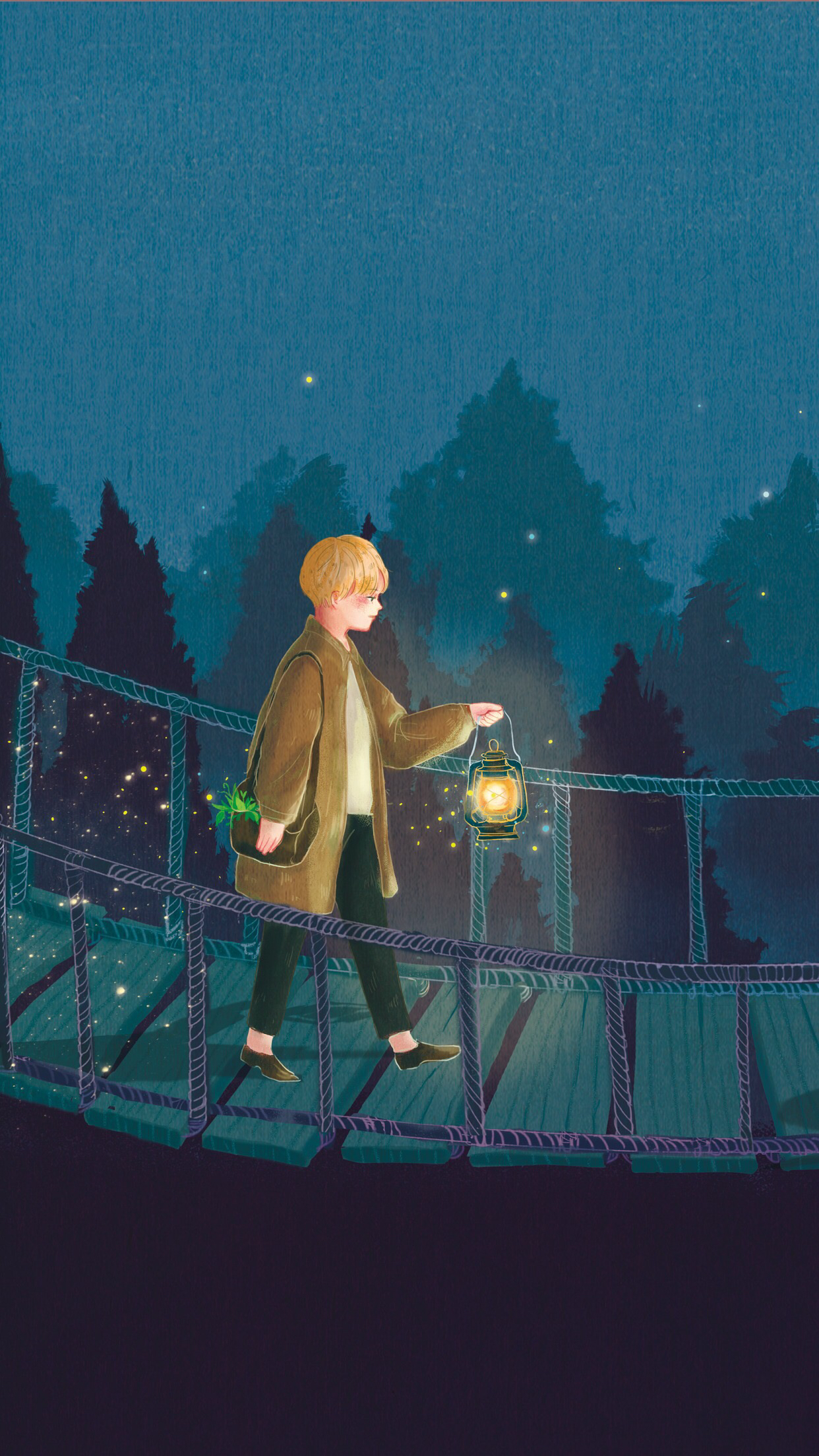 简约卡通风景手机壁纸