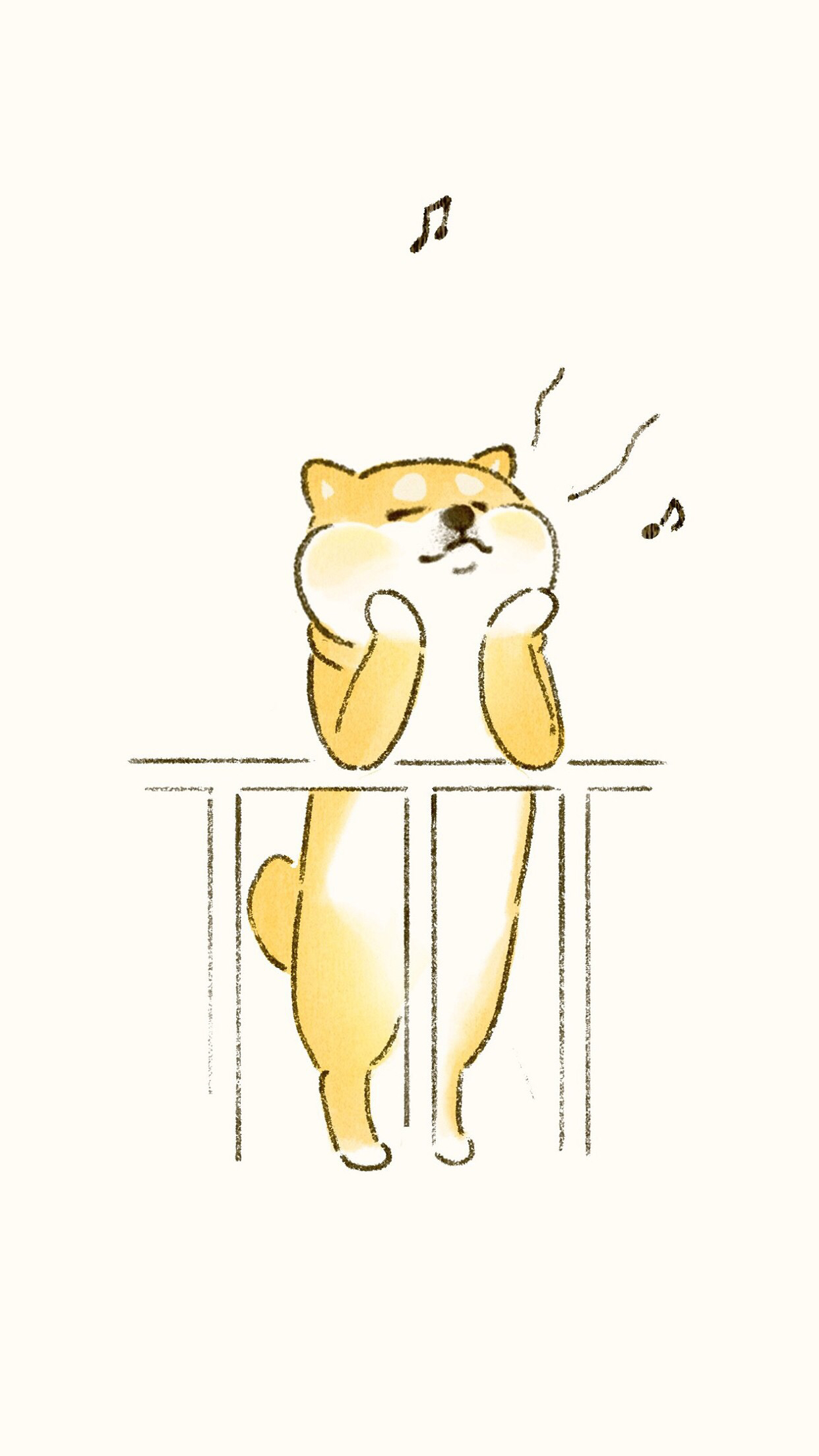 简约卡通风景手机壁纸