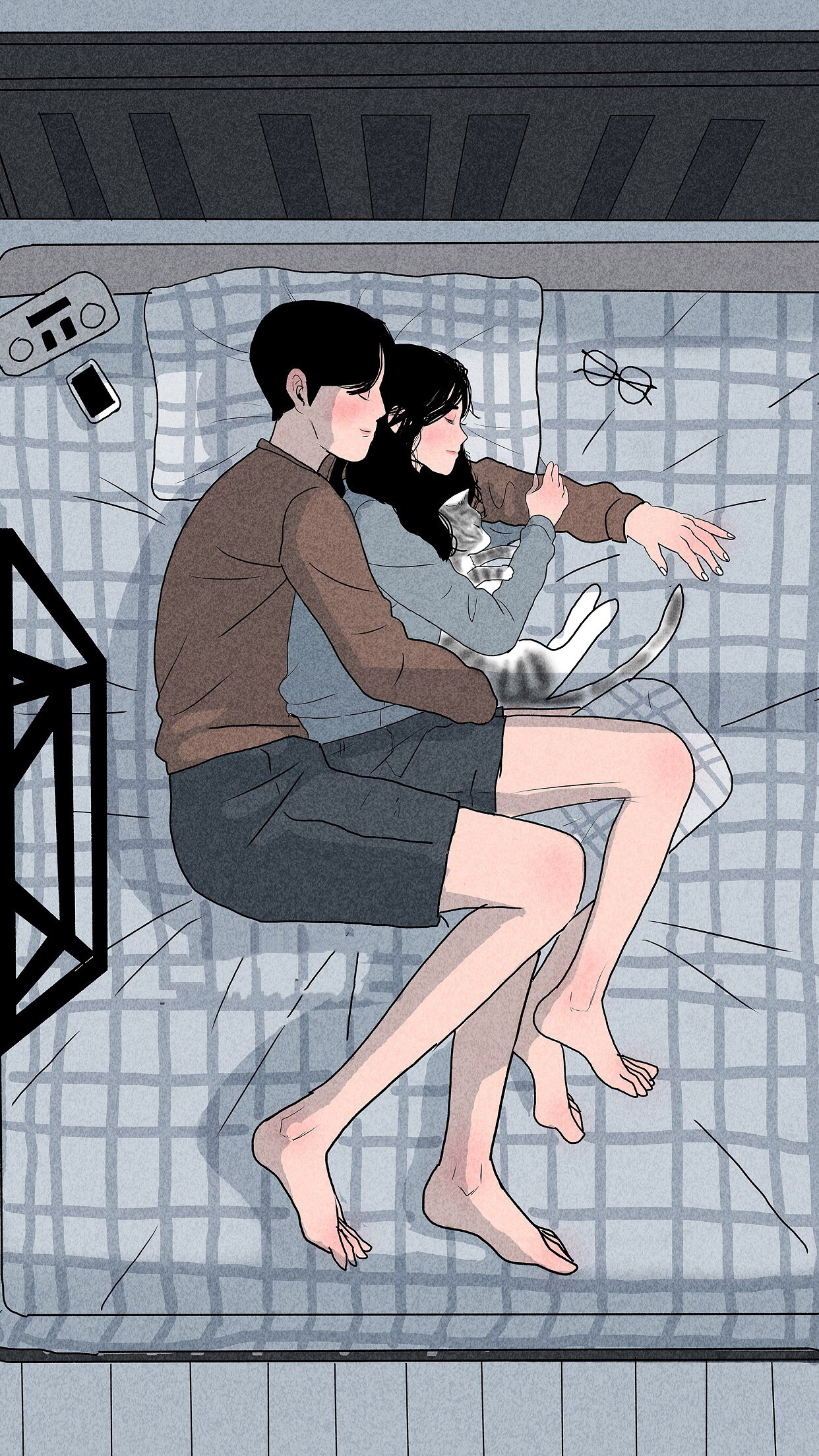 简约卡通风景手机壁纸