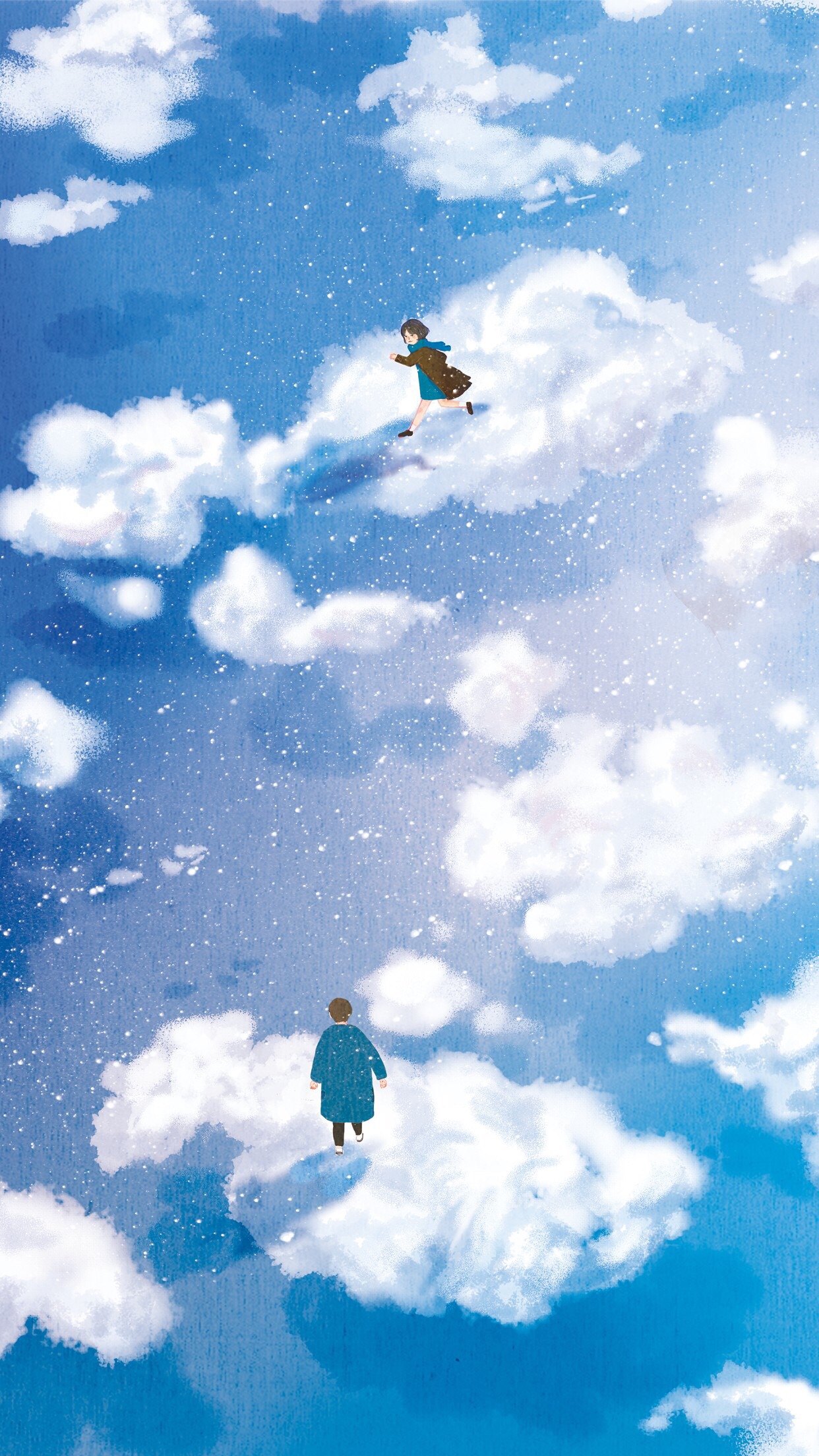 简约卡通风景手机壁纸