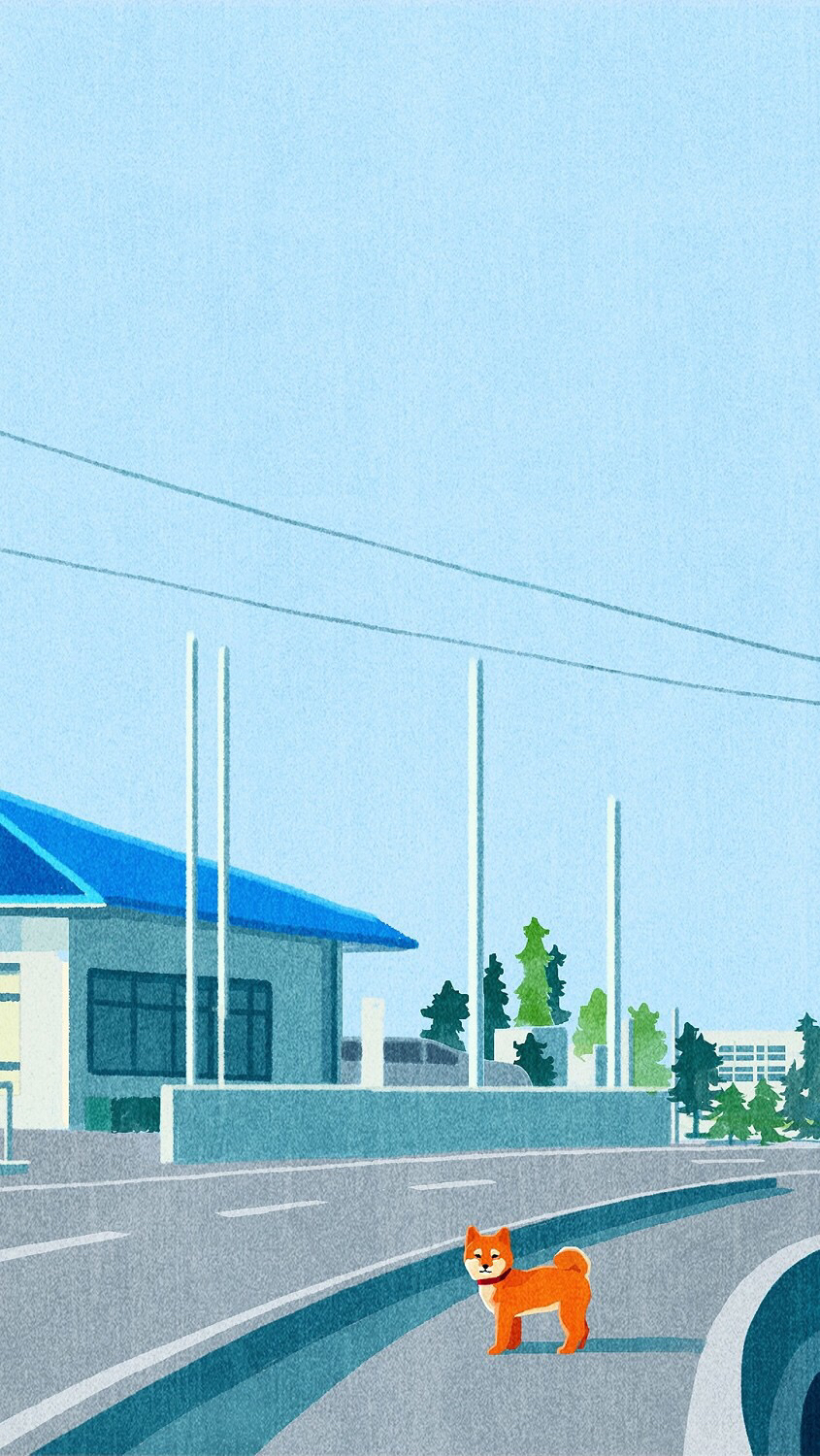 简约卡通风景手机壁纸