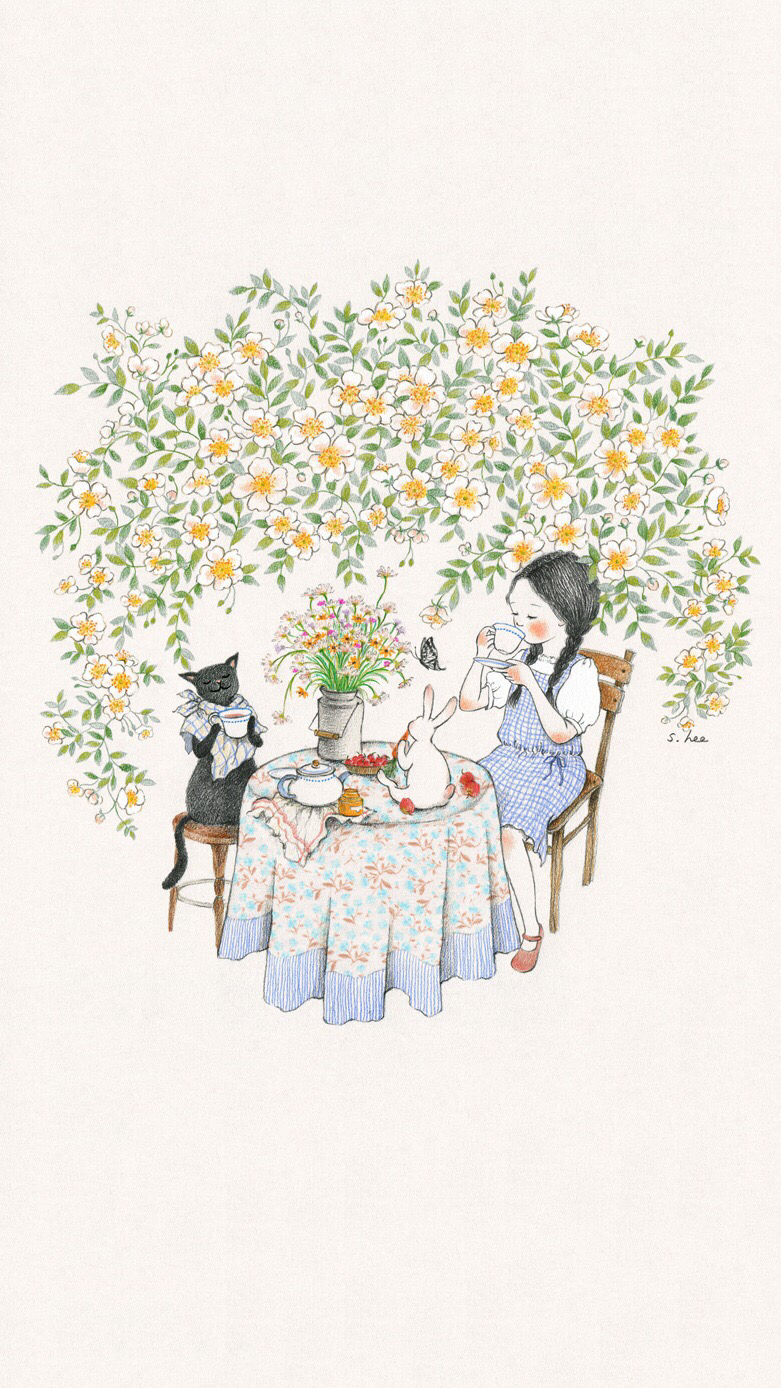 简约卡通风景手机壁纸