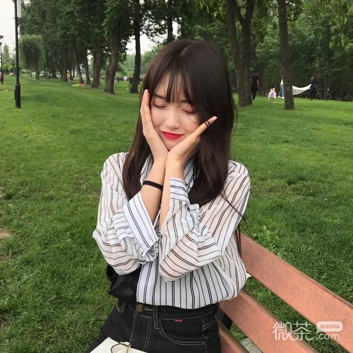 微信可爱青春气质女头