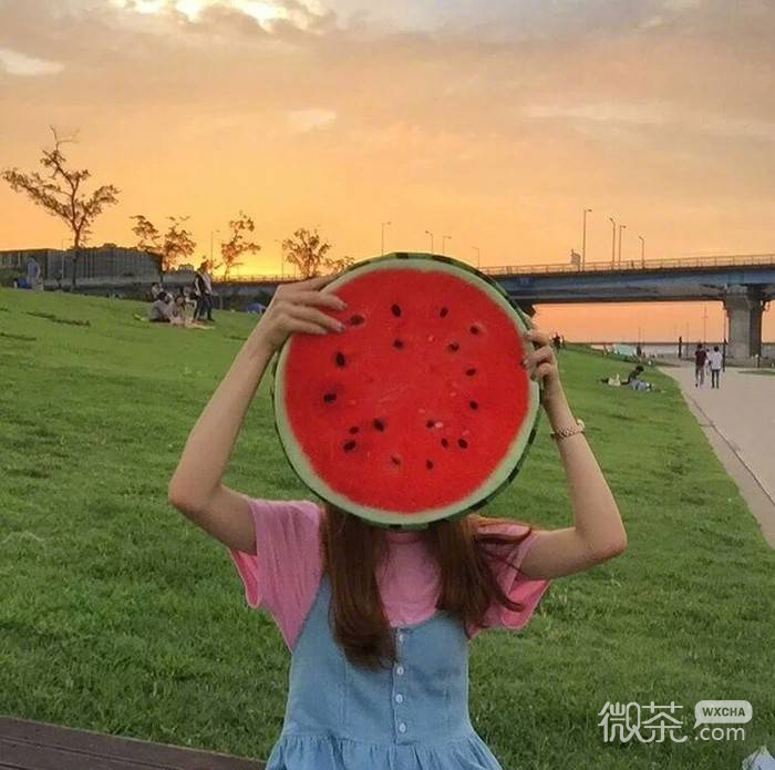 微信可爱清新气质女头