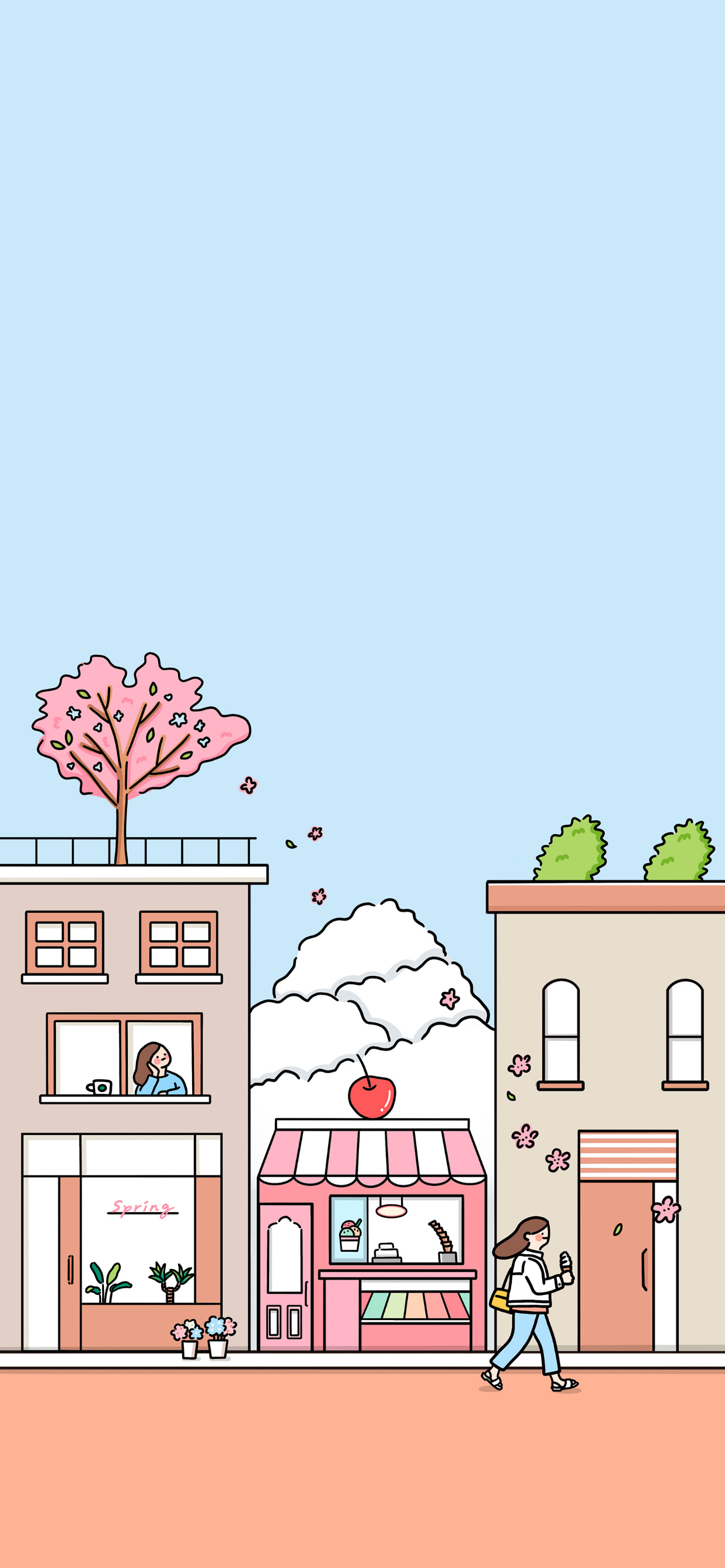 简约好看粉嫩手机壁纸