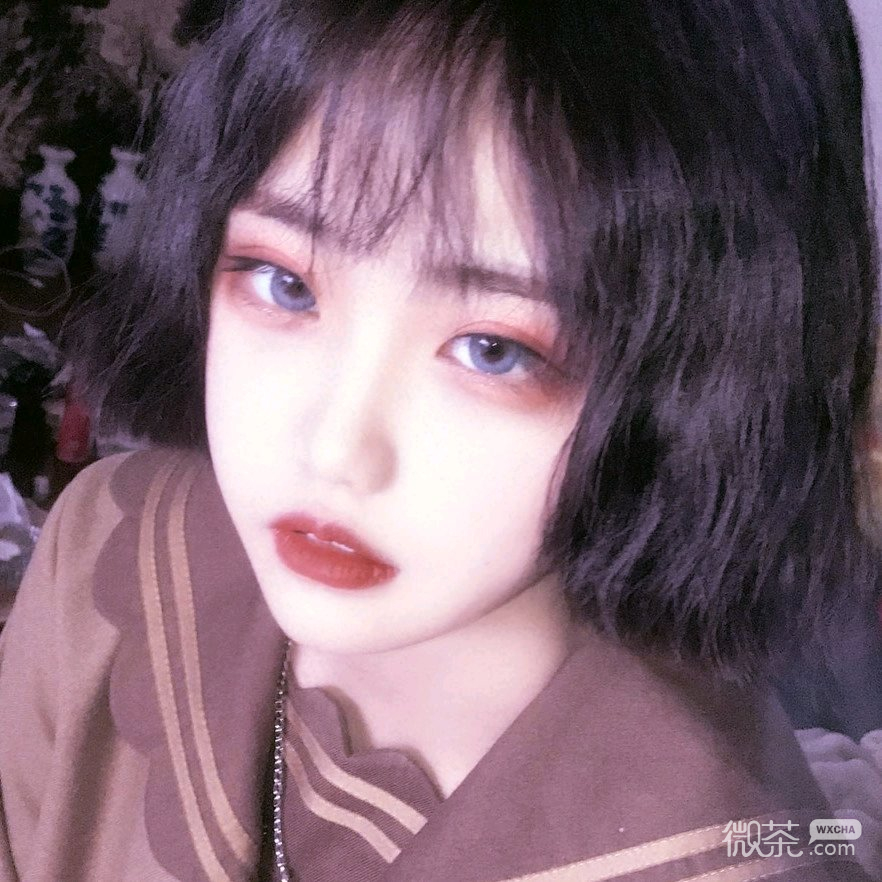 微信可爱文艺复古女头
