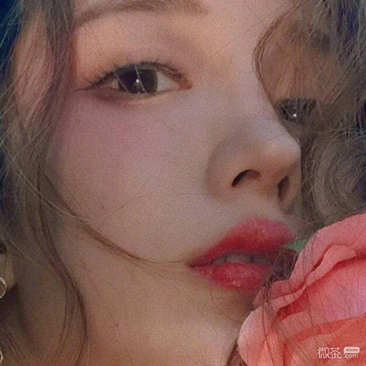 微信可爱文艺复古女头