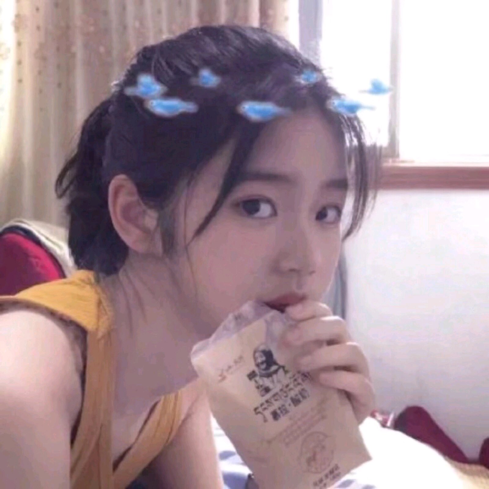 小清新时尚文艺微信女头