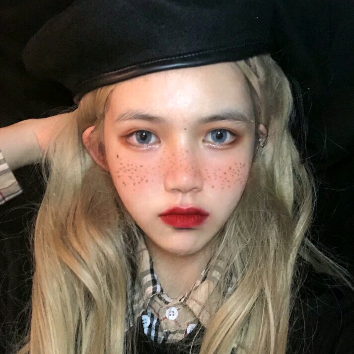 小清新时尚文艺微信女头