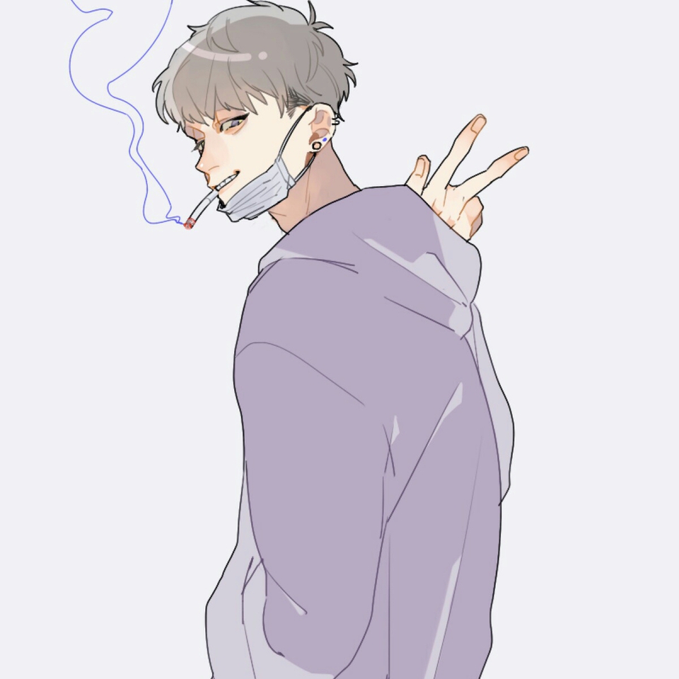 微信帅气清新性感二次元男头