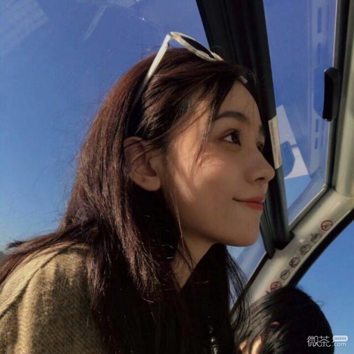 微信简洁清新好看女头