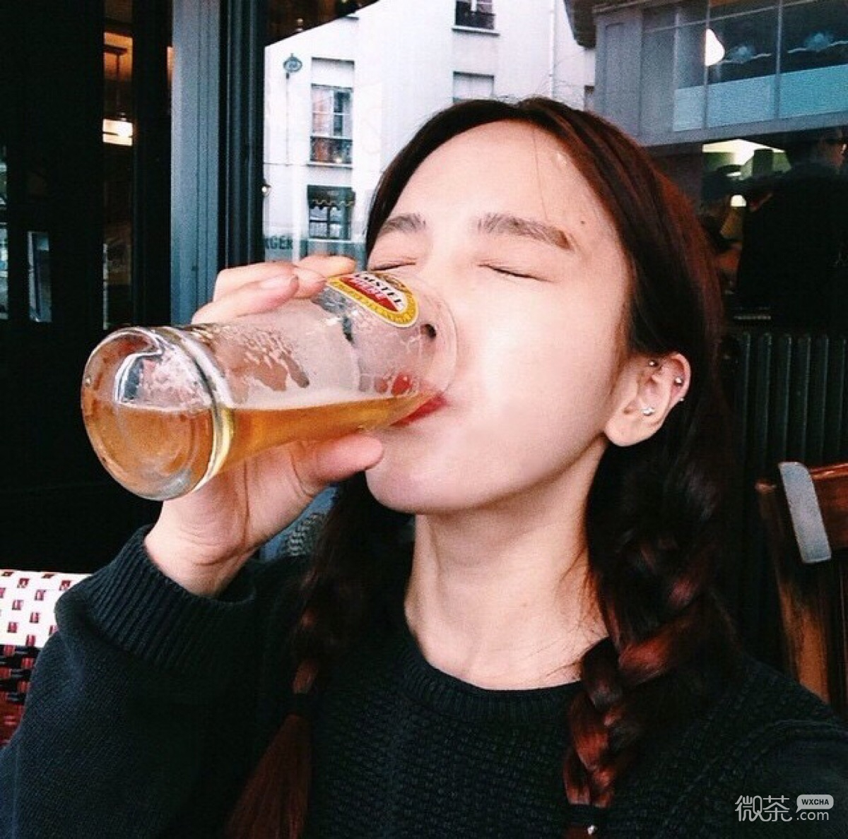 微信简洁清新好看女头