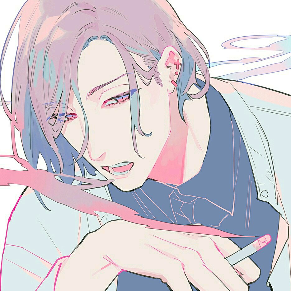 微信帅气清新性感二次元男头