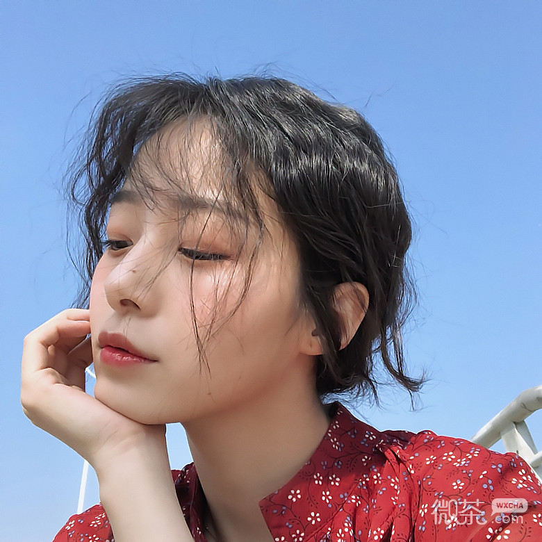 性感清新气质微信女头