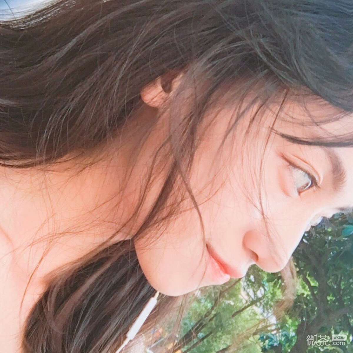 微信简洁清新好看女头