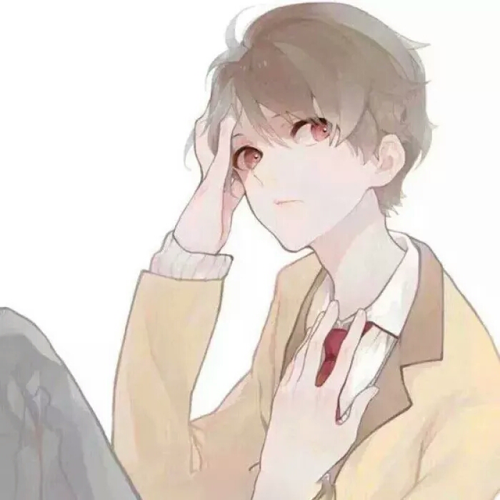 微信帅气清新性感二次元男头