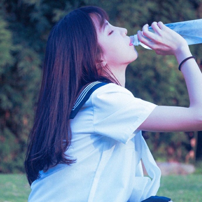 小清新时尚文艺微信女头