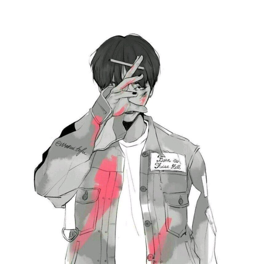 微信帅气清新性感二次元男头