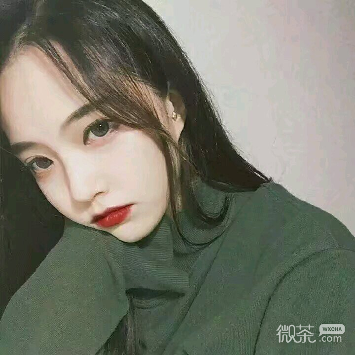 微信粉嫩清新气质女头
