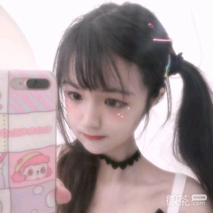 微信粉嫩清新气质女头