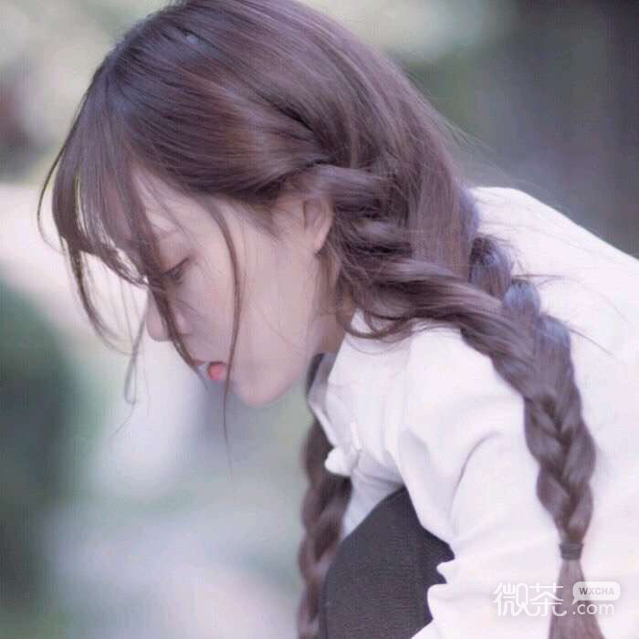 微信清纯森系阳光女头