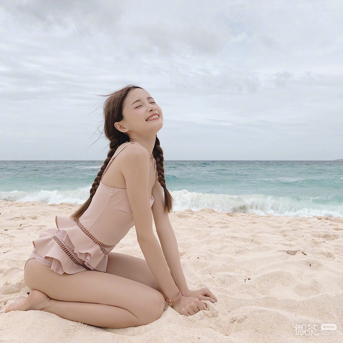 微信清纯森系阳光女头