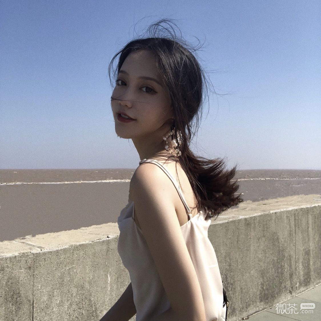 微信清纯森系阳光女头