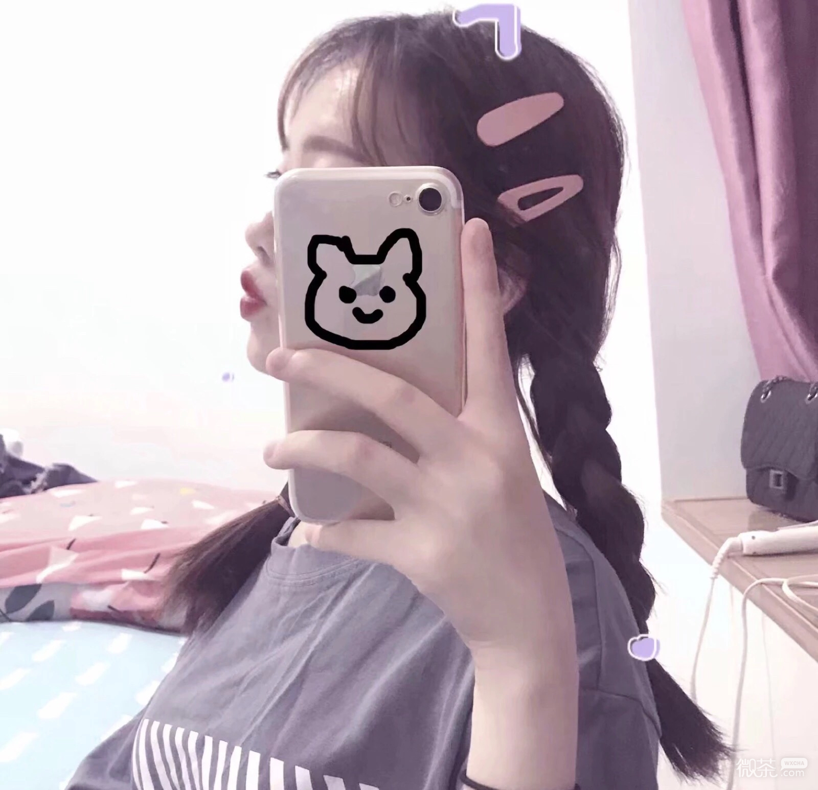 微信清新可爱软妹女头