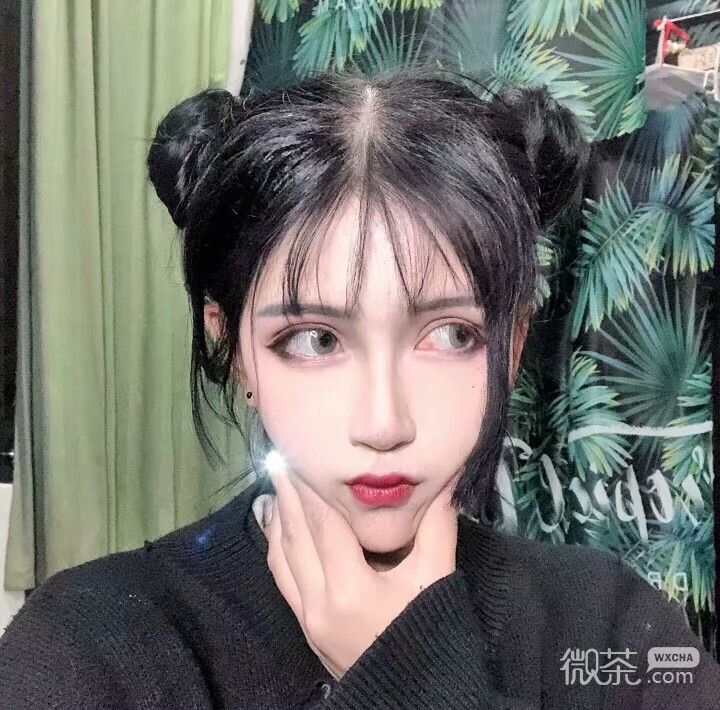 微信小清新森系可爱女头