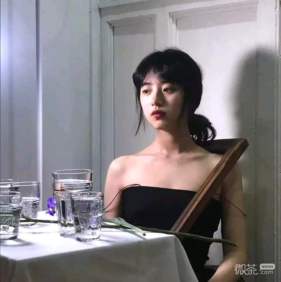 微信小清新可爱文艺女头
