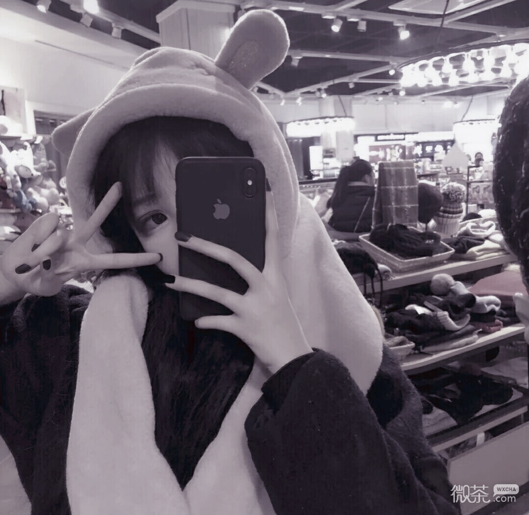 微信小清新森系可爱女头