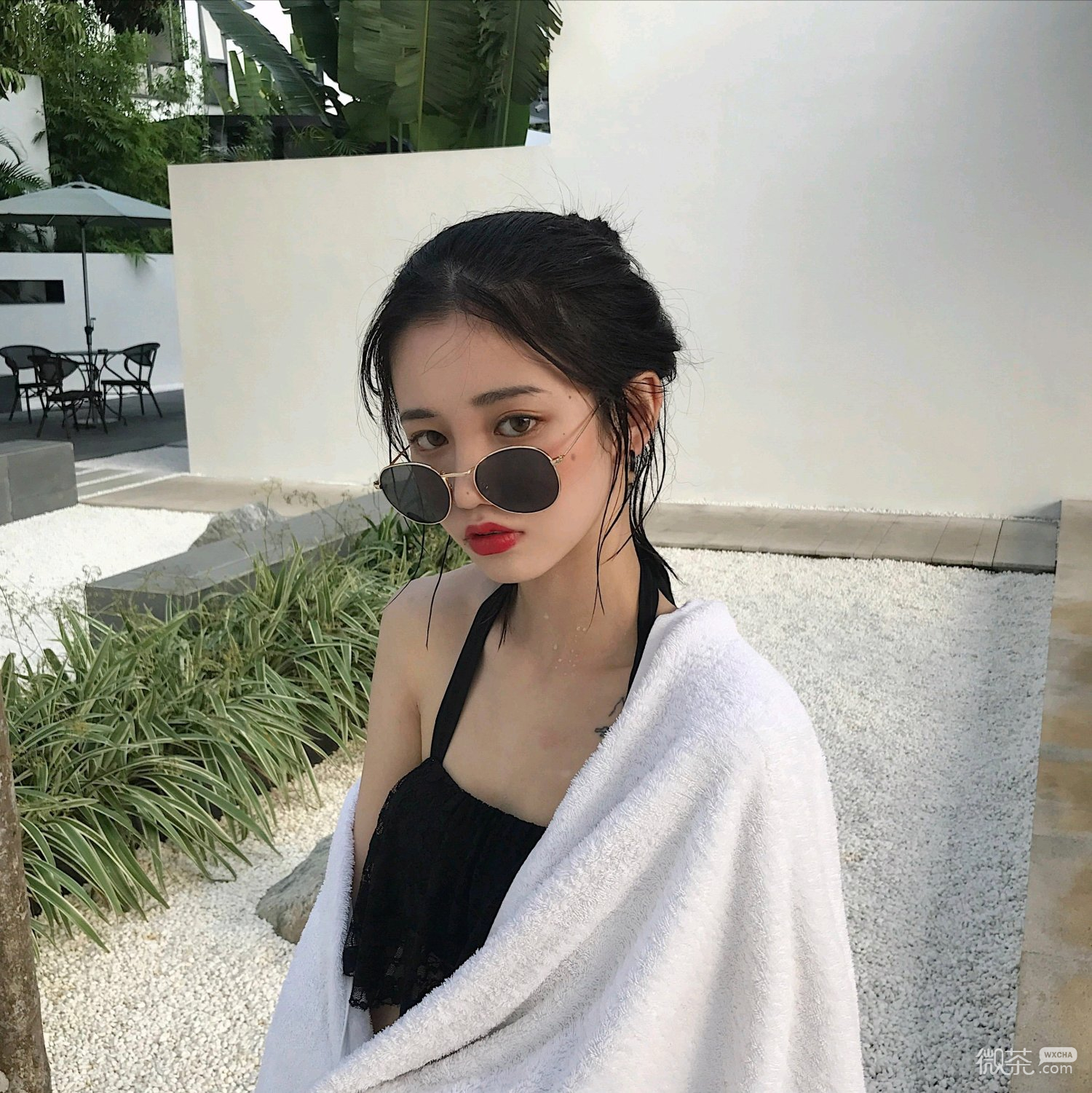微信清新森系气质女头